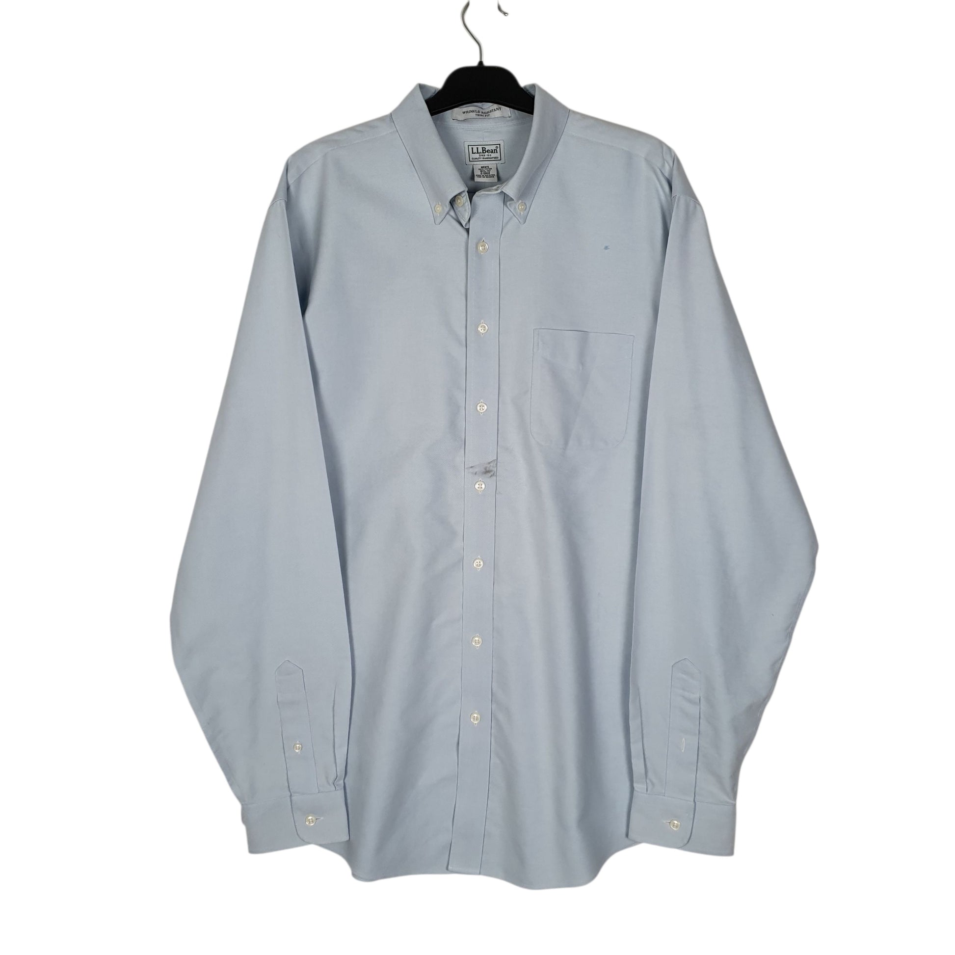 Mens Blue L.L.Bean  Long Sleeve Shirt