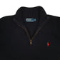 Mens Navy Polo Ralph Lauren Knit Quarter Zip Jumper