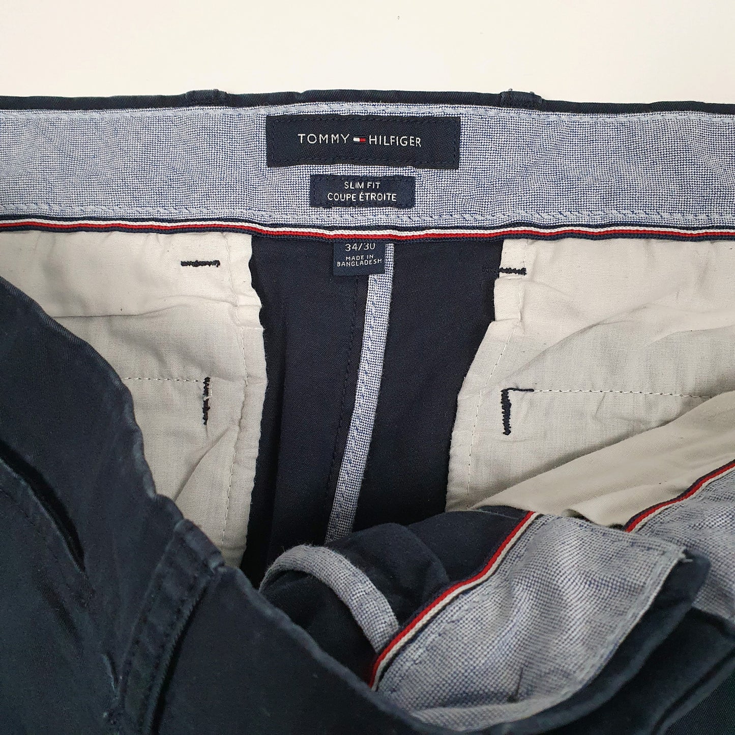 Mens Navy Tommy Hilfiger   Trousers