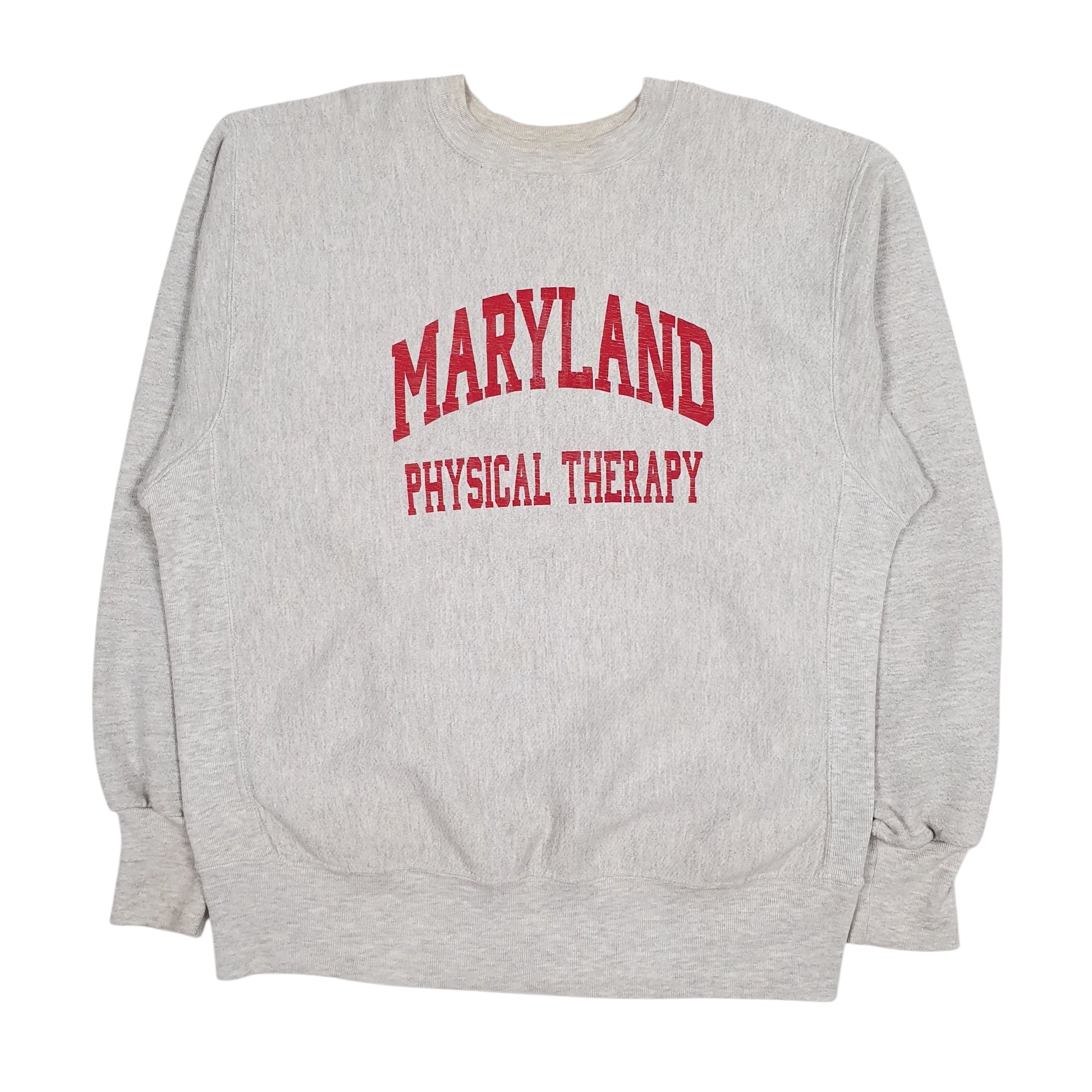 Mens Grey Rugged Sweats Vintage 90s Made in USA Crewneck Jumper