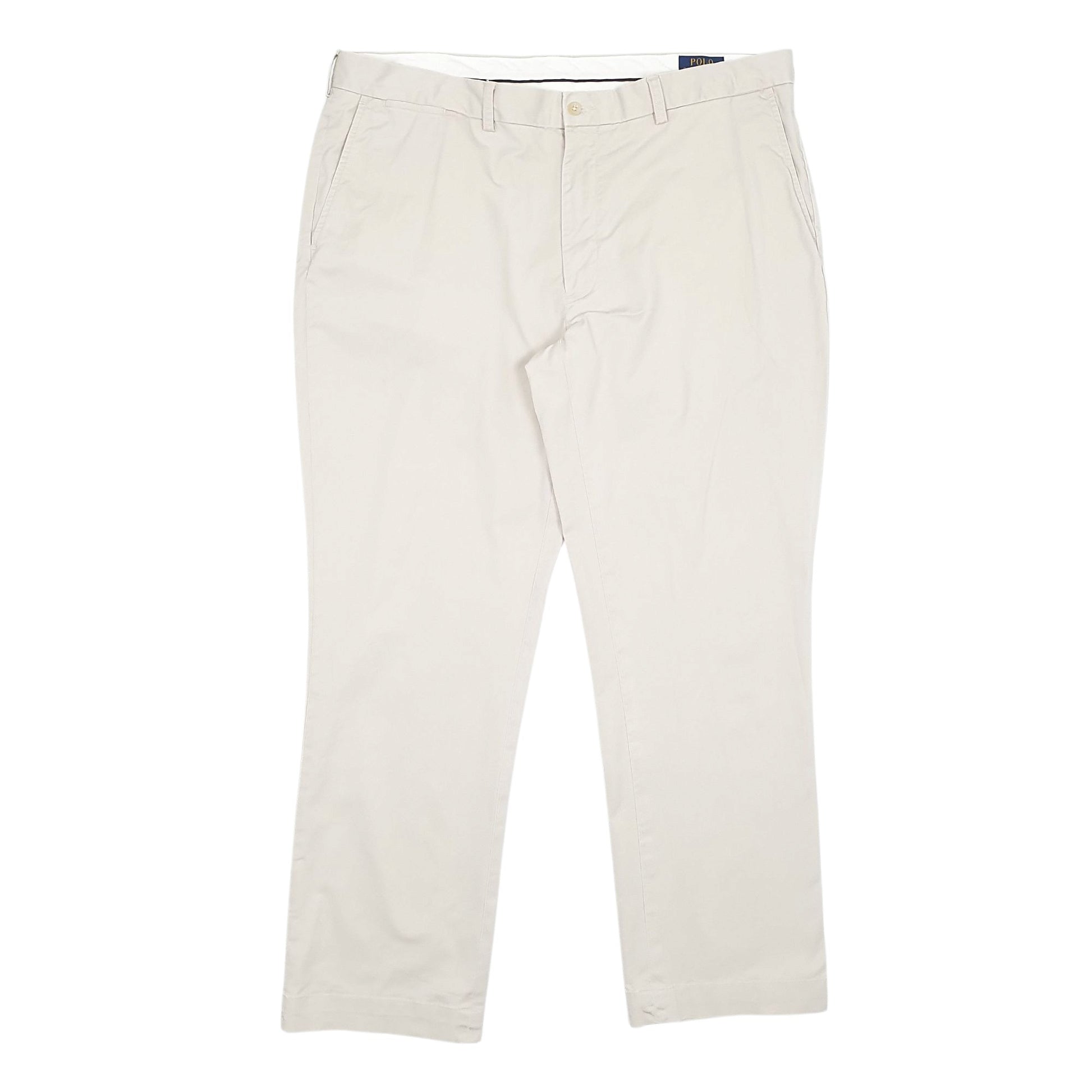 Mens Cream Polo Ralph Lauren Stretch Classic Fit Chino Trousers