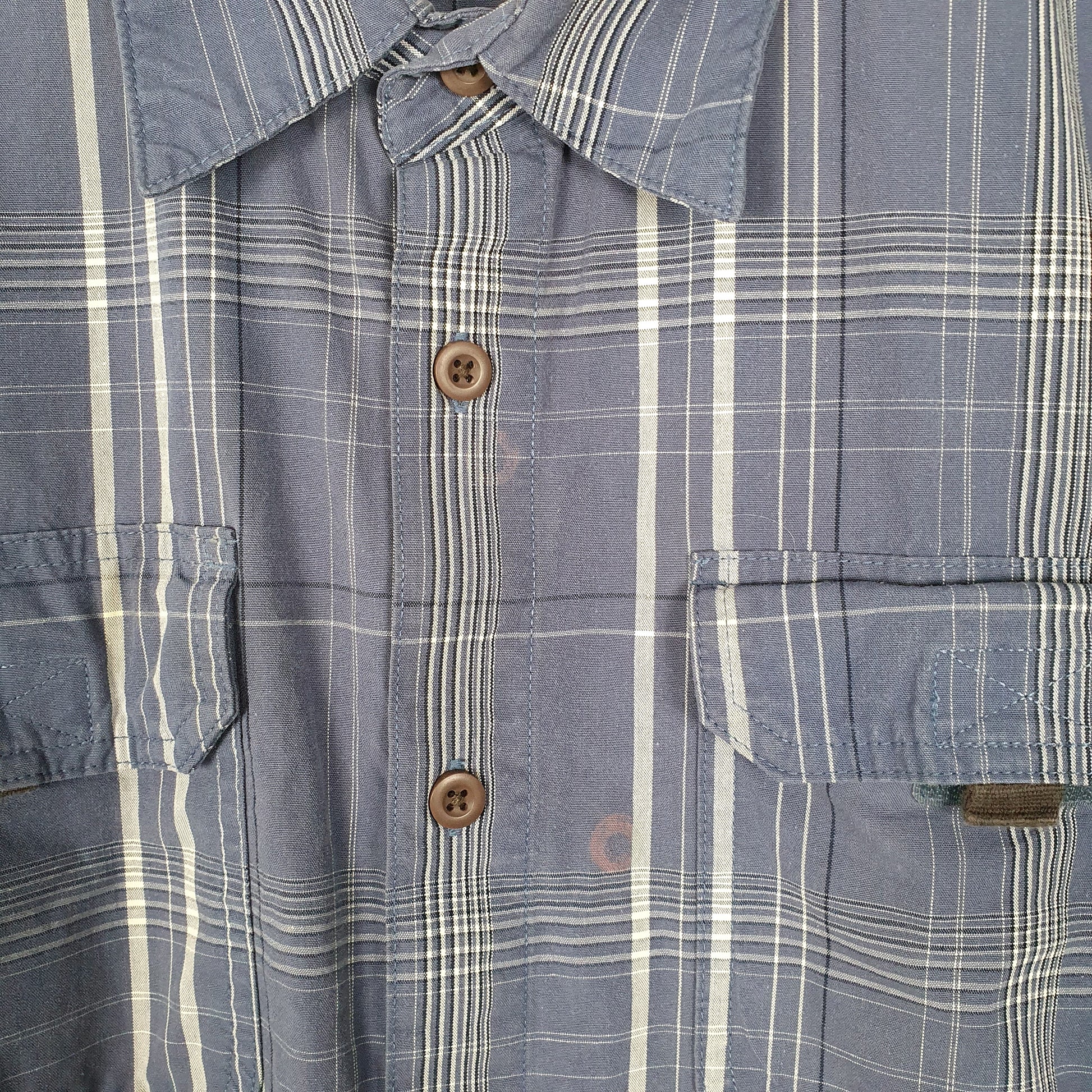 Mens Blue Wrangler   Shirt