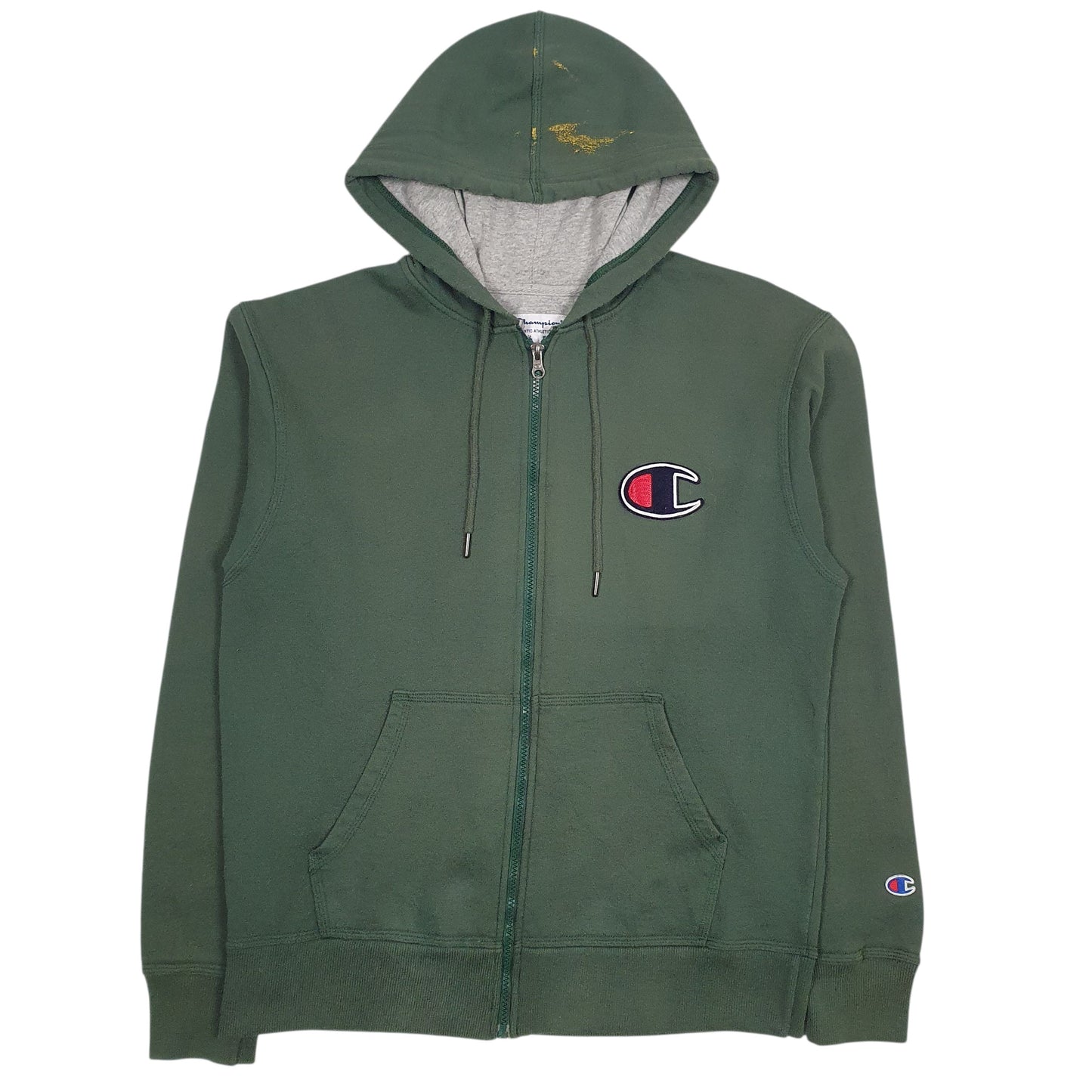 Mens Green Champion  Full Zip Jumper