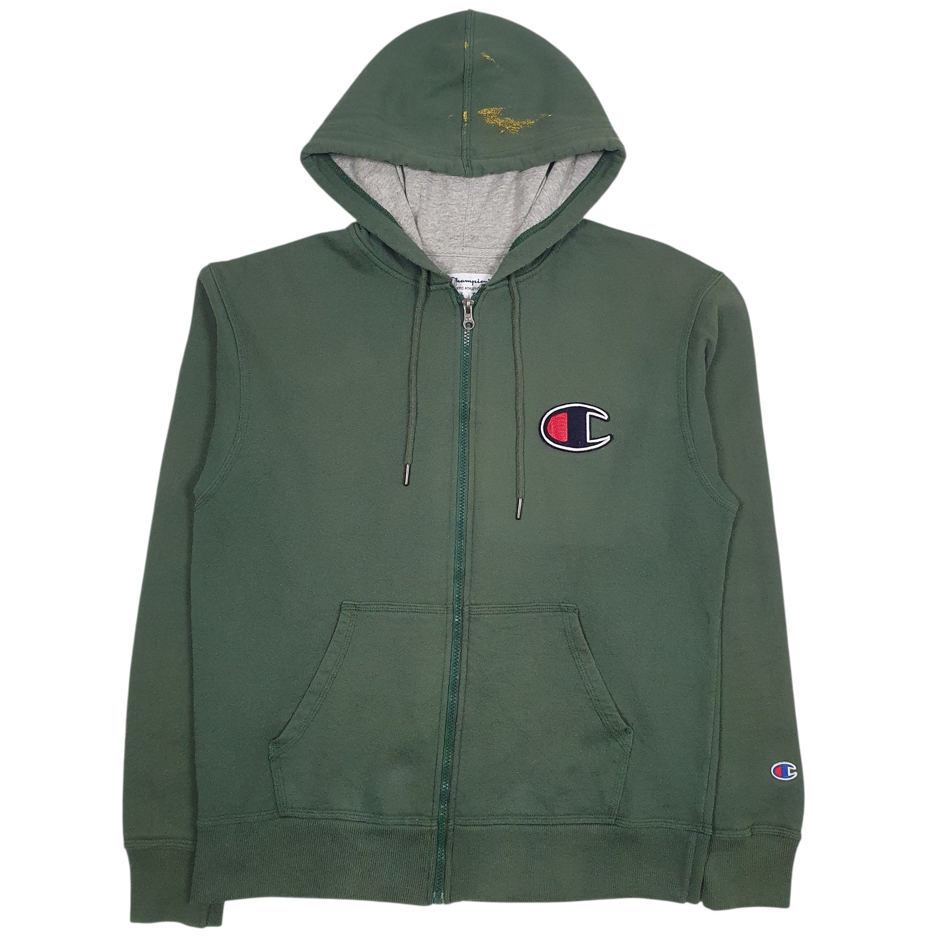 Mens Green Champion  Full Zip Jumper