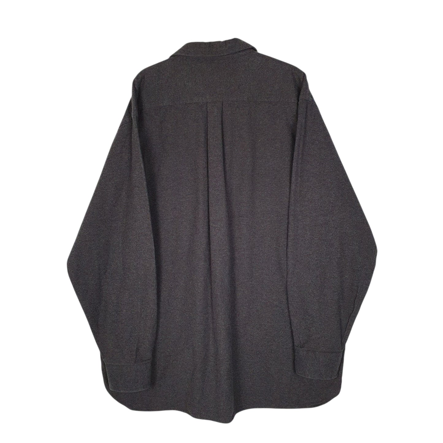 Mens Grey L.L.Bean Thick Chamois  Shirt