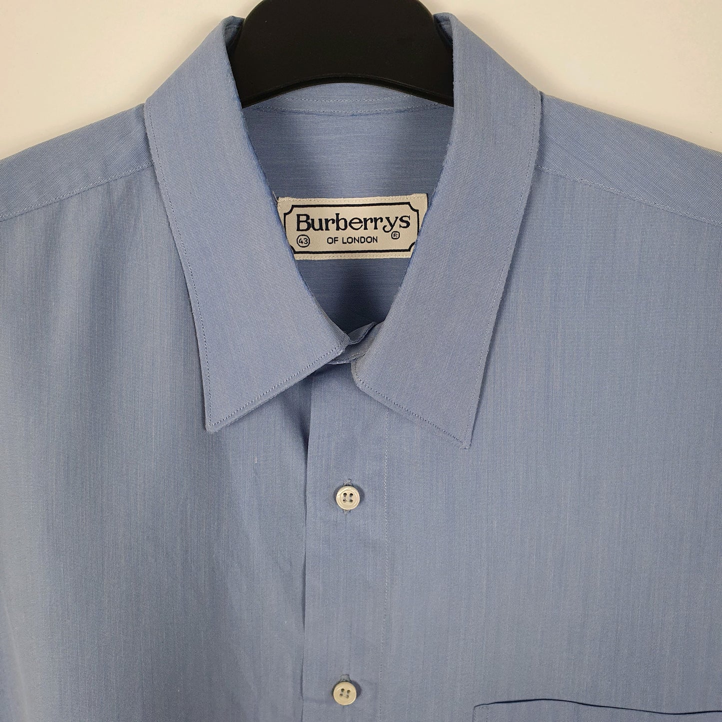 Mens Blue Burberry Vintage 90s  Shirt