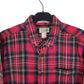 Mens Pink L.L.Bean Thick Flannel  Shirt