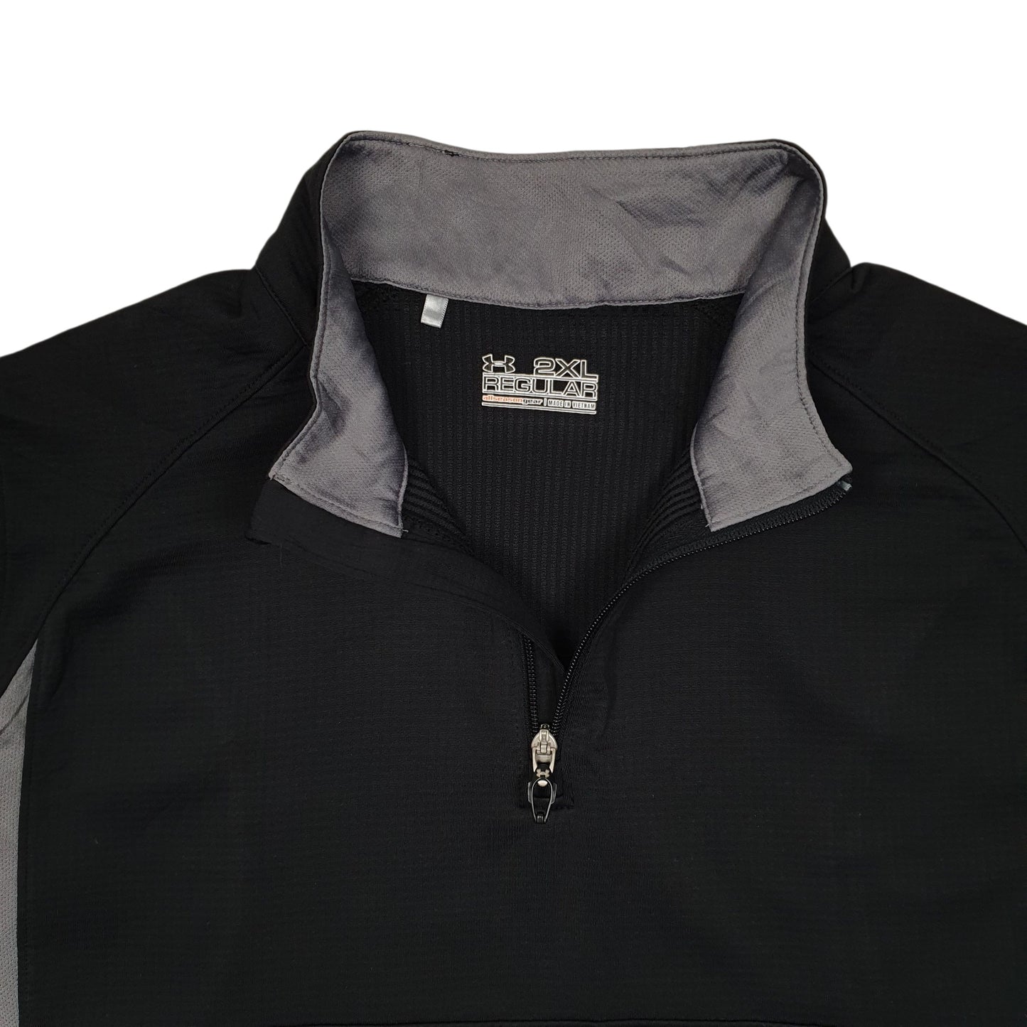 Mens Grey Under Armour All Season Gear Activewear Quarter Zip Jumper