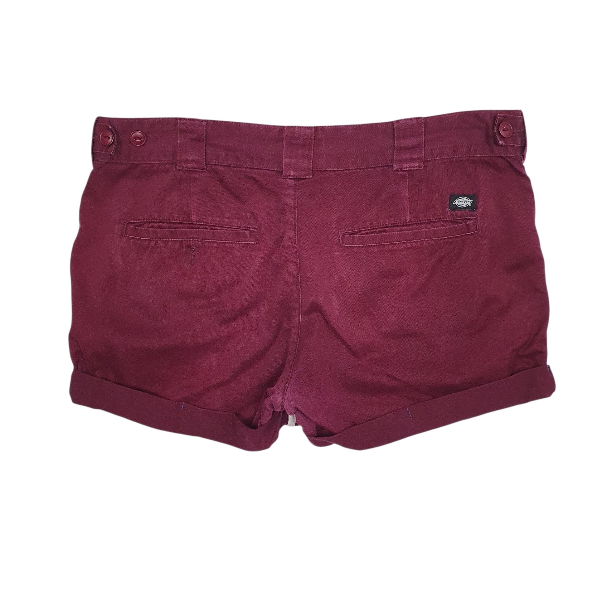 Womens Burgundy Dickies   Shorts