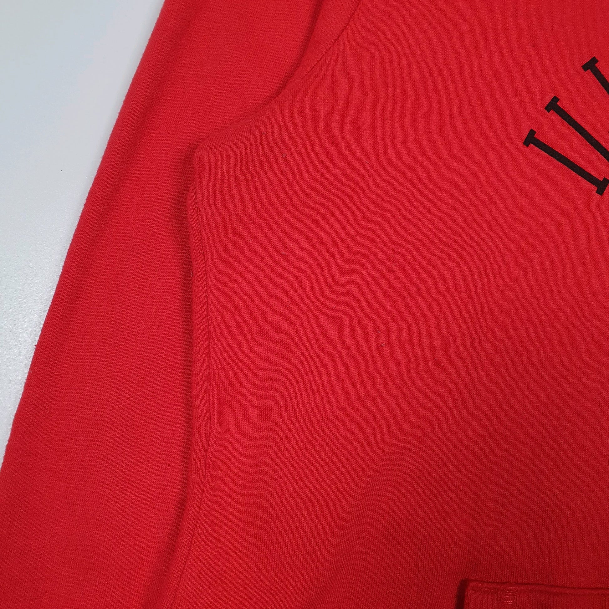 Womens Red Champion Illinois University Hoodie Jumper