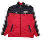 Mens Red Adidas Oshawa Kicks Vintage 2000s Full Zip Coat