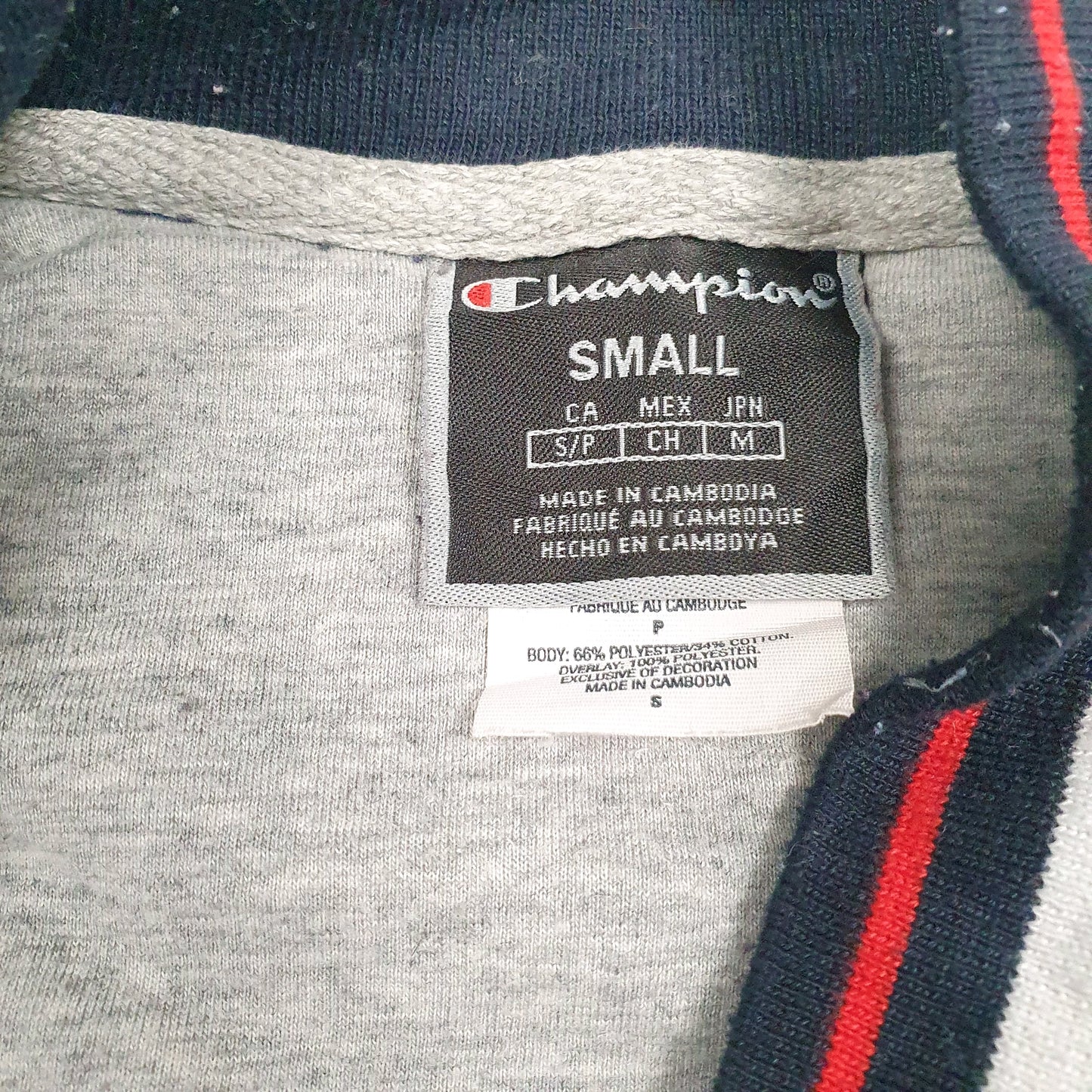 Mens White Champion  Full Zip Jumper