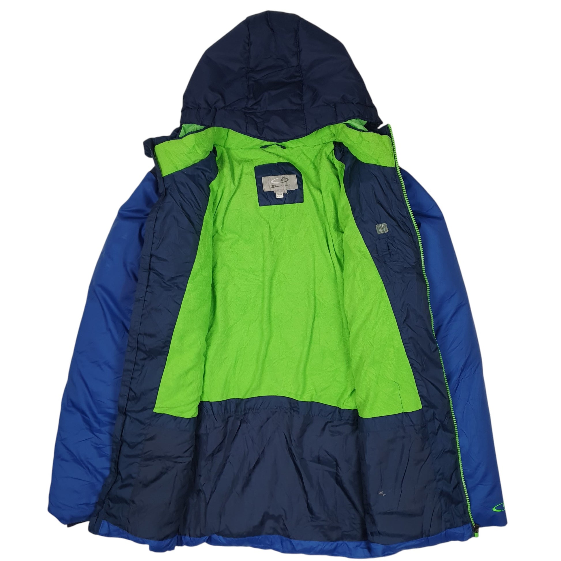 Mens Blue Champion  Crewneck Coat