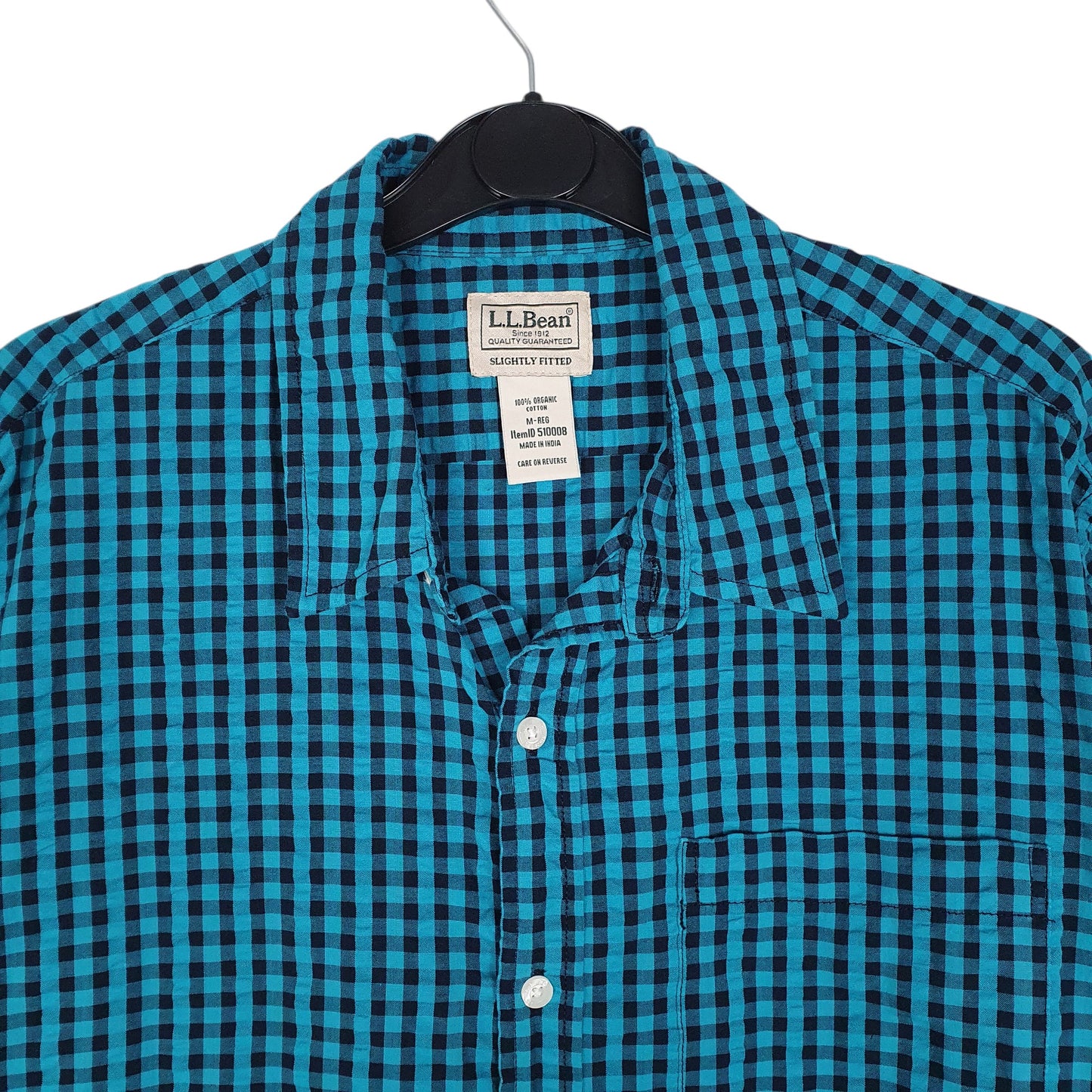 Mens Blue L.L.Bean Organic  Shirt