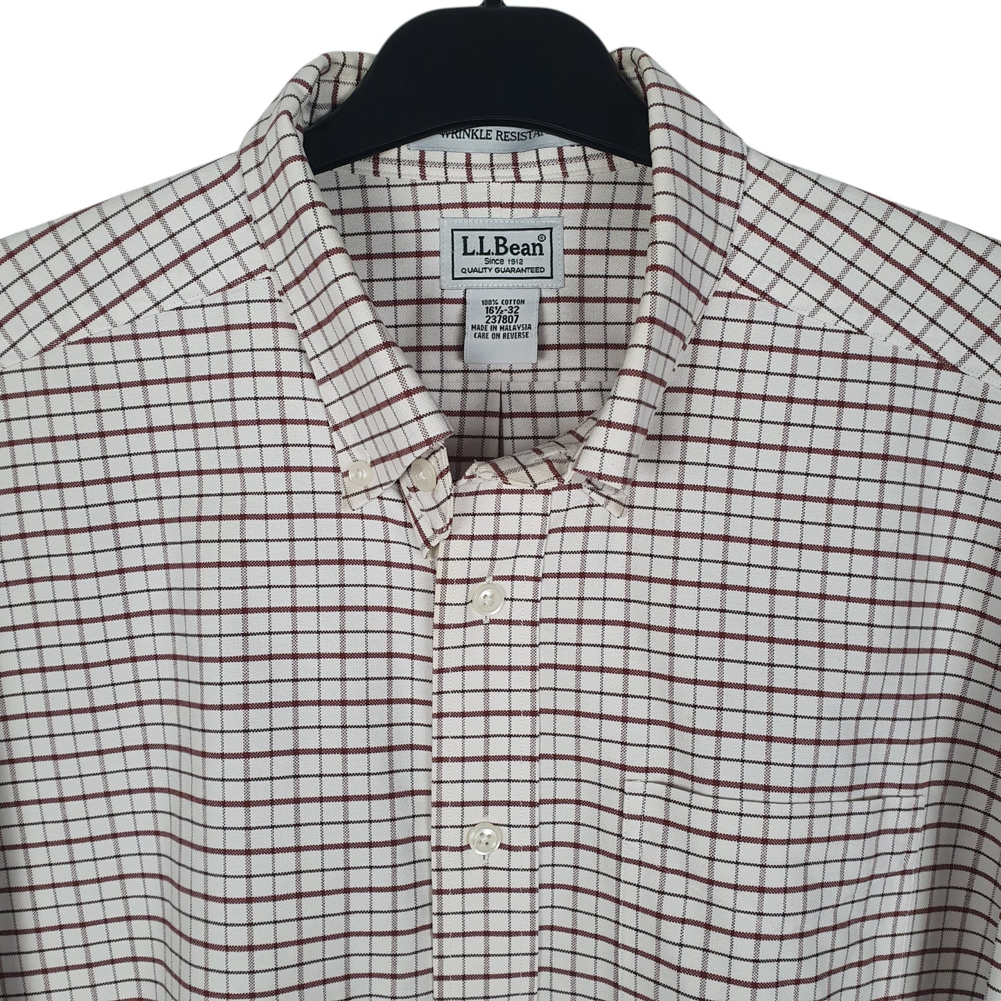 Mens Burgundy L.L.Bean   Shirt