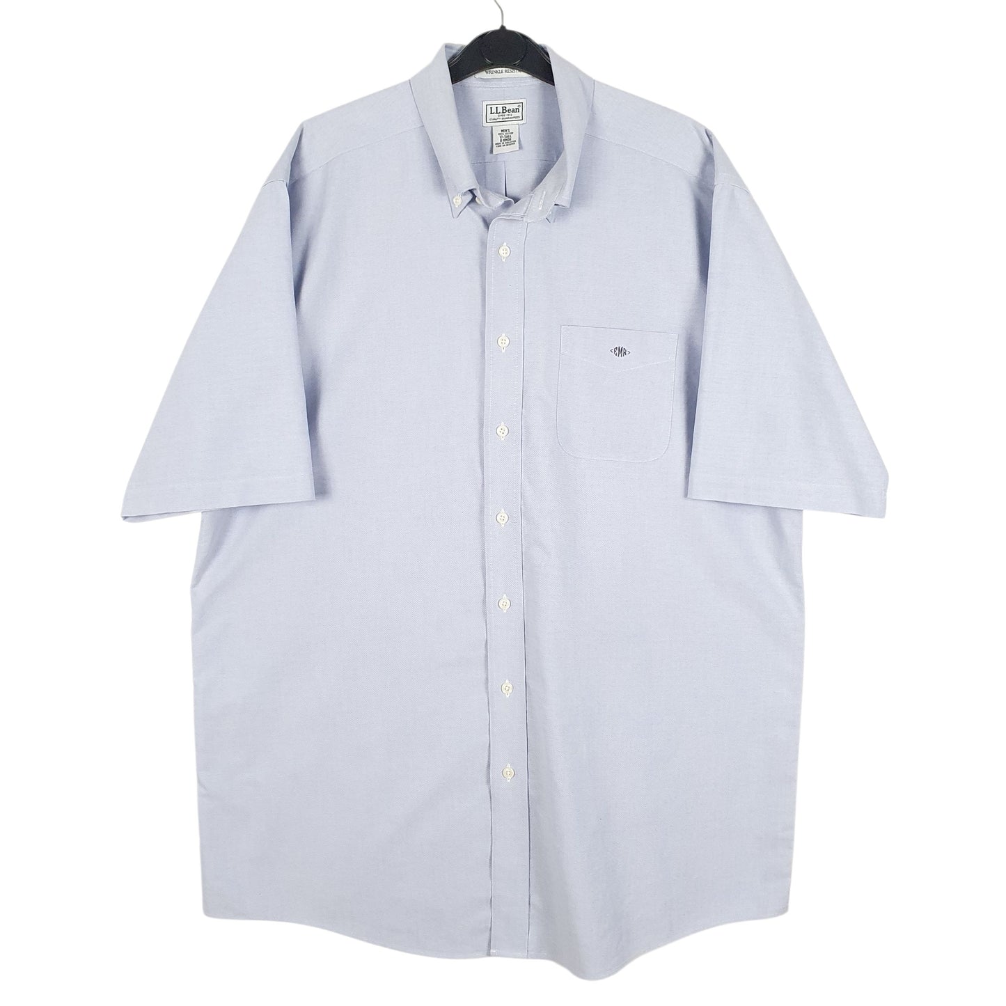 Mens Blue L.L.Bean  Short Sleeve Shirt