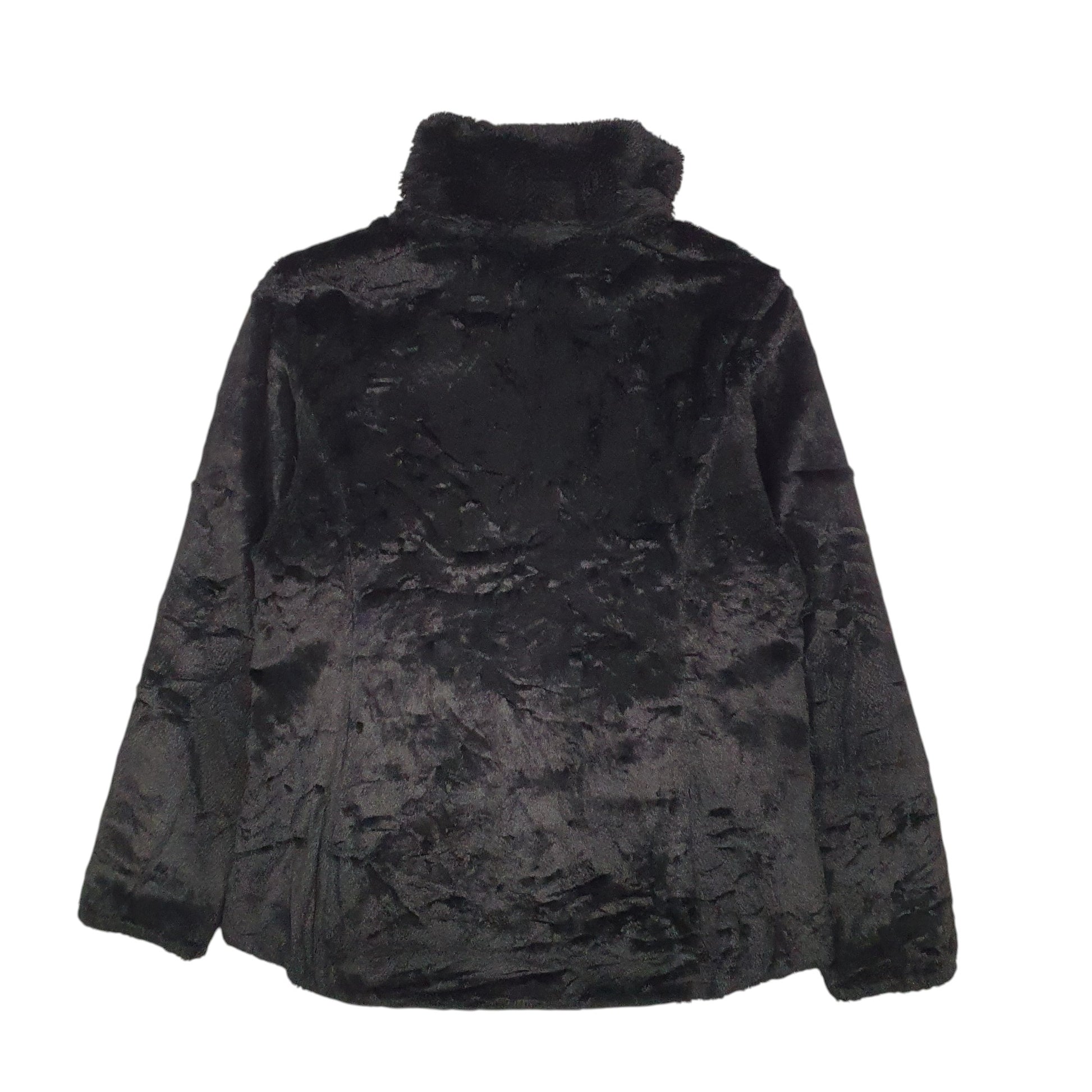 Womens Black The North Face Fluffy Reversible Hoodie Coat