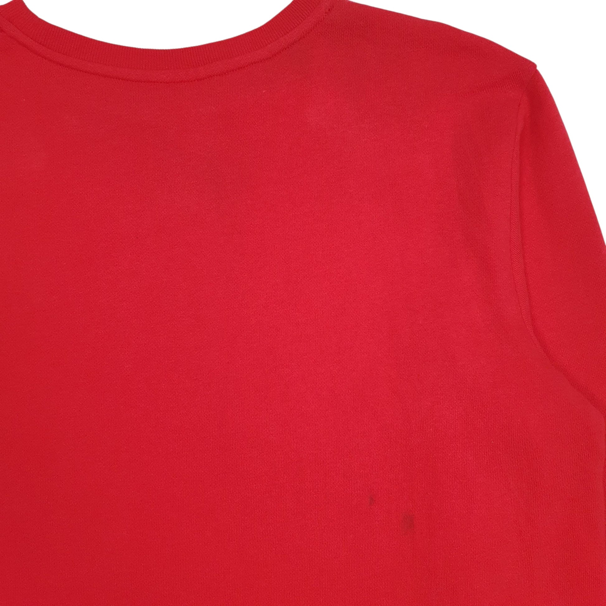 Mens Red Champion Spellout Lightweight Crewneck Jumper