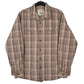 Mens Brown Wrangler  Long Sleeve Shirt