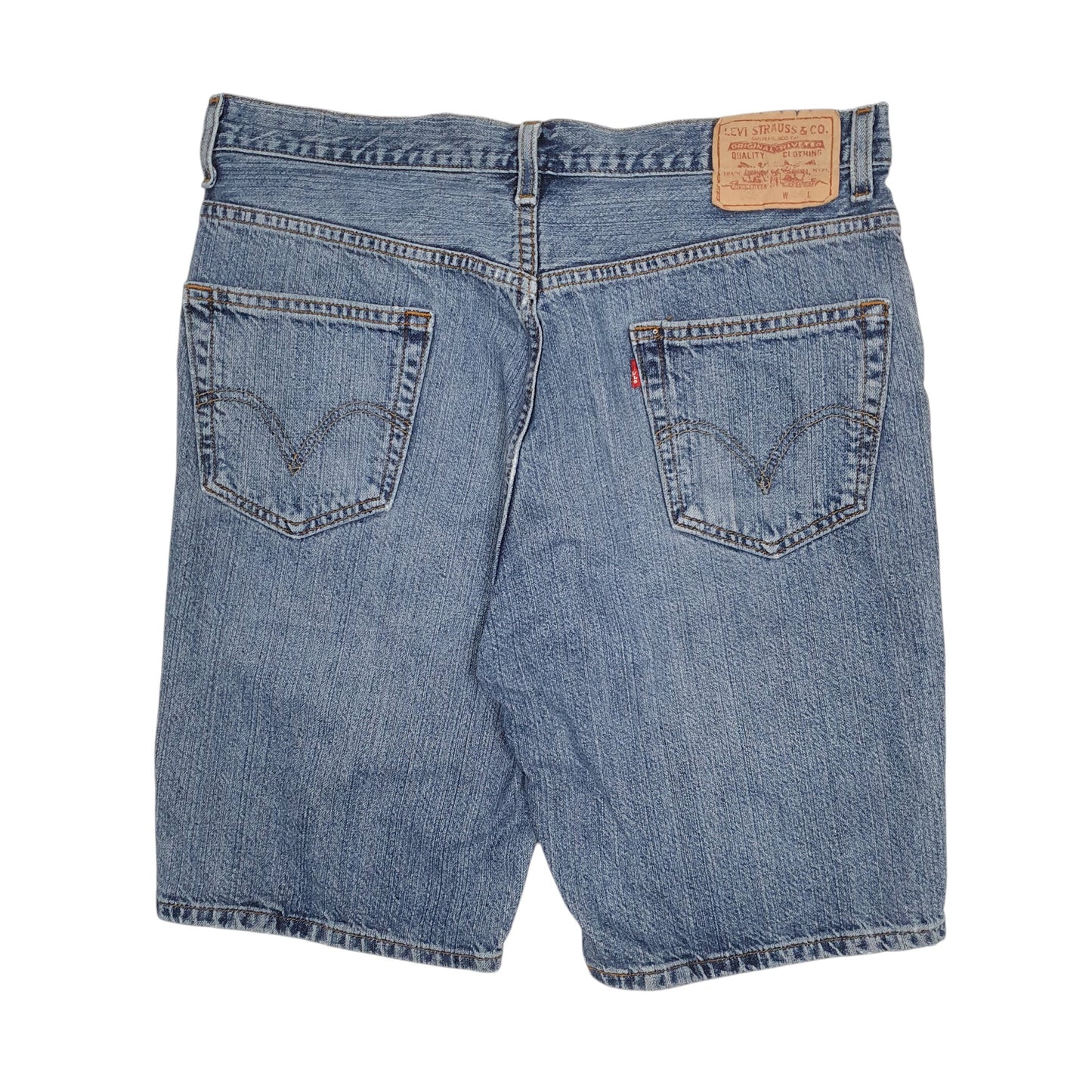 Mens Blue Levis 505  Shorts
