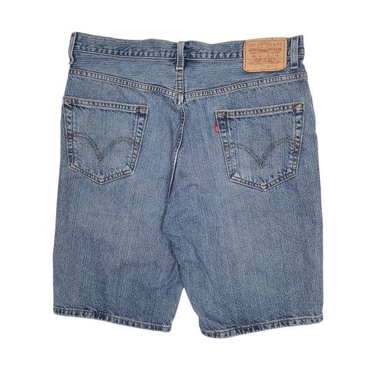 Mens Blue Levis 505  Shorts