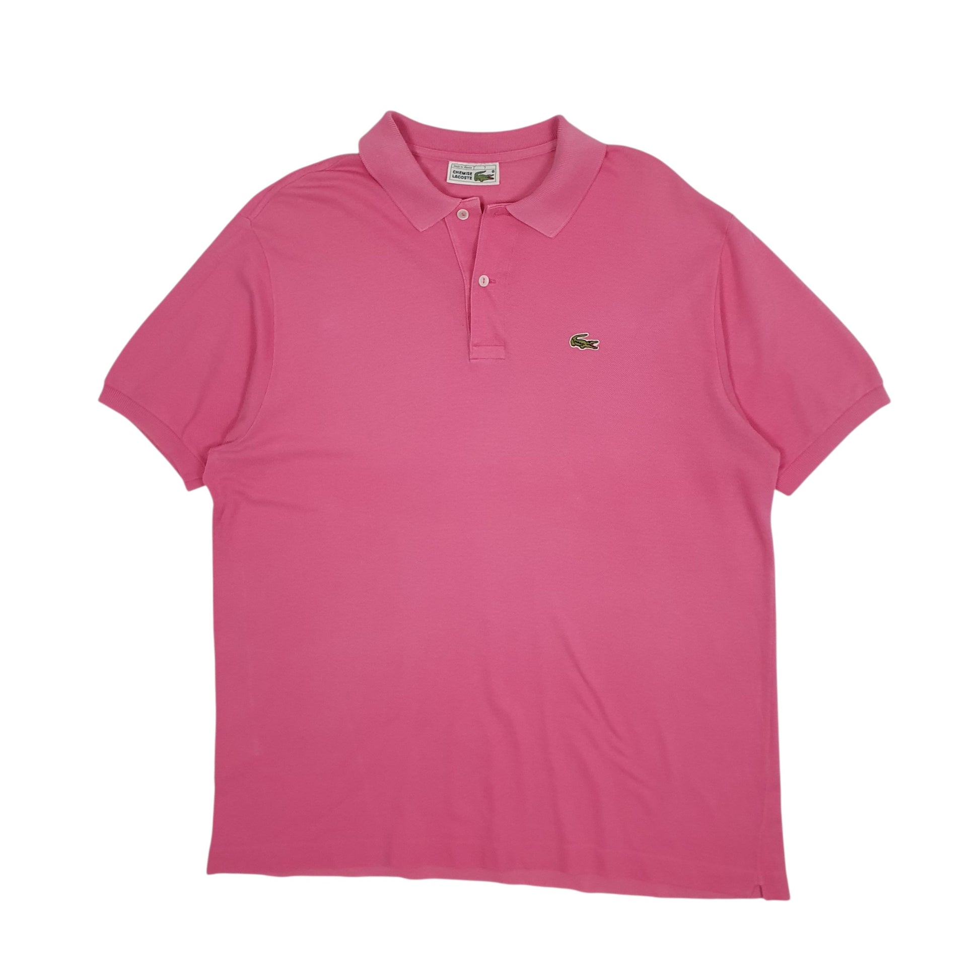 Mens Pink Lacoste  Short Sleeve Polo Shirt