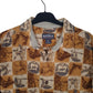 Mens Brown Woolrich Wildlife  Shirt