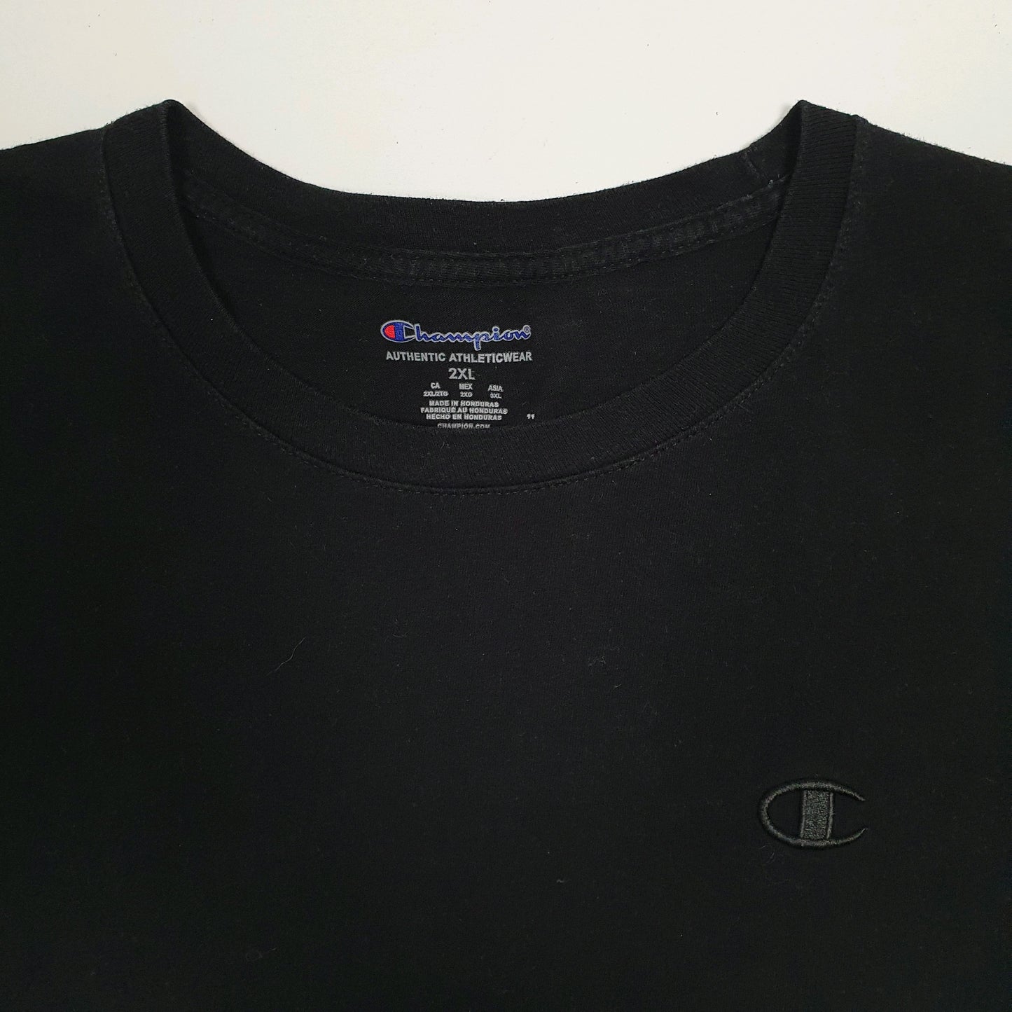 Mens Black Champion   T Shirt