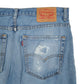 Mens Blue Levis Distressed  Jeans