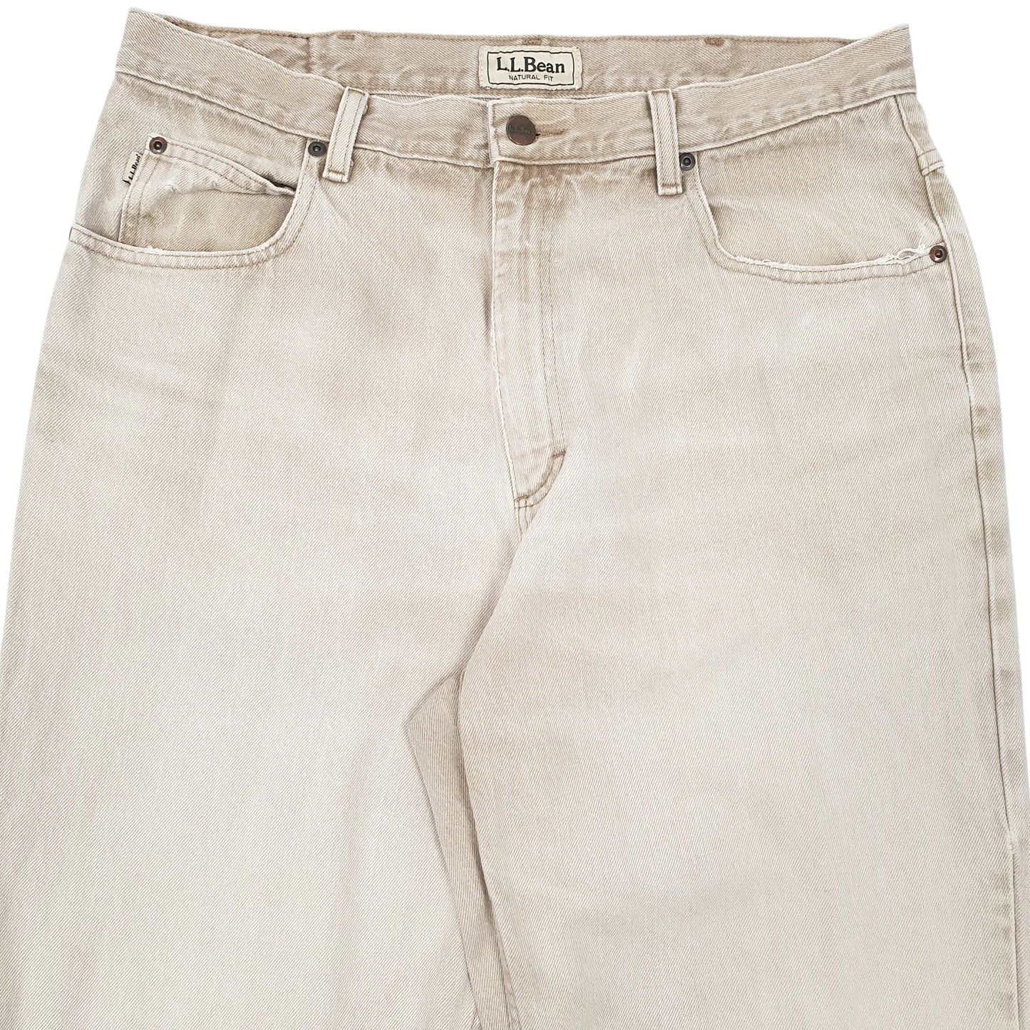 Mens Beige L.L.Bean   Jeans