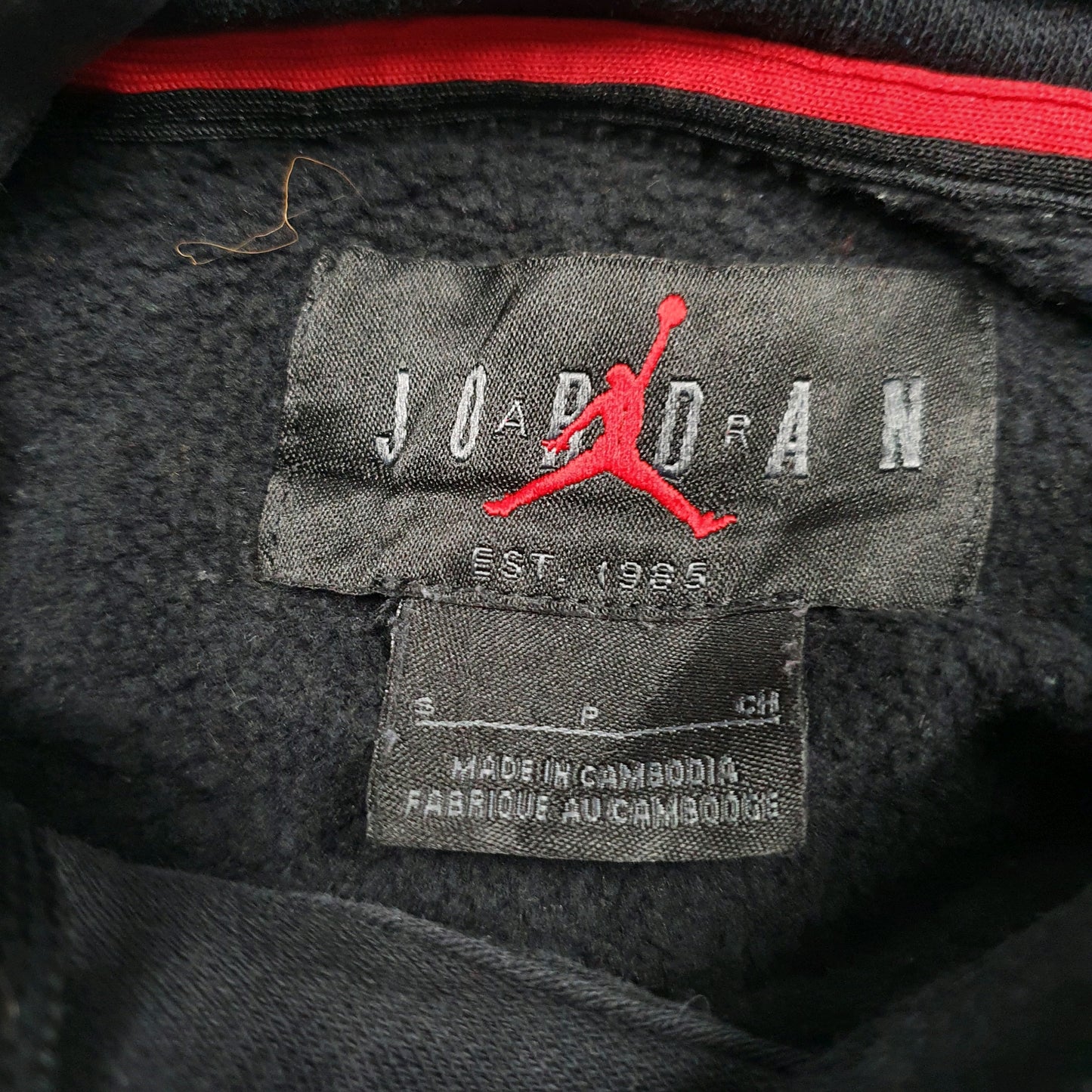 Mens Black Nike Air Jordan Hoodie Jumper