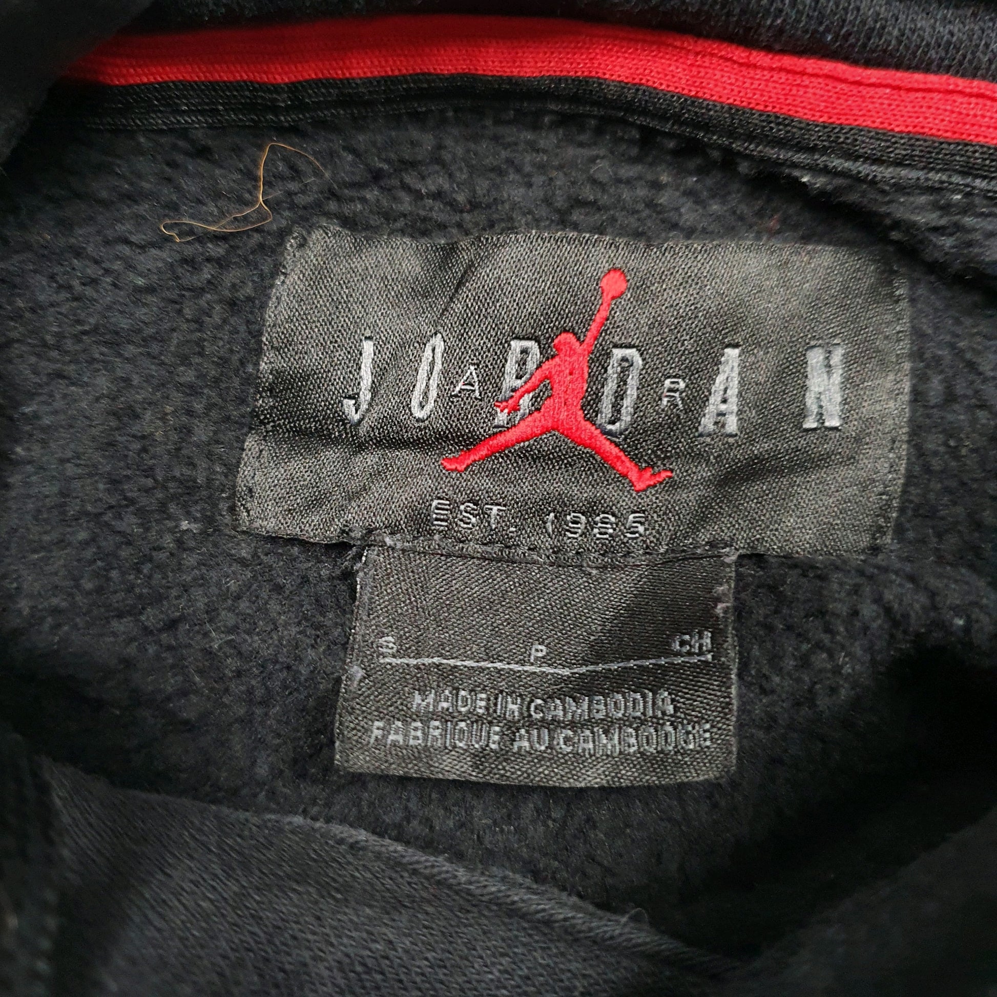 Mens Black Nike Air Jordan Hoodie Jumper