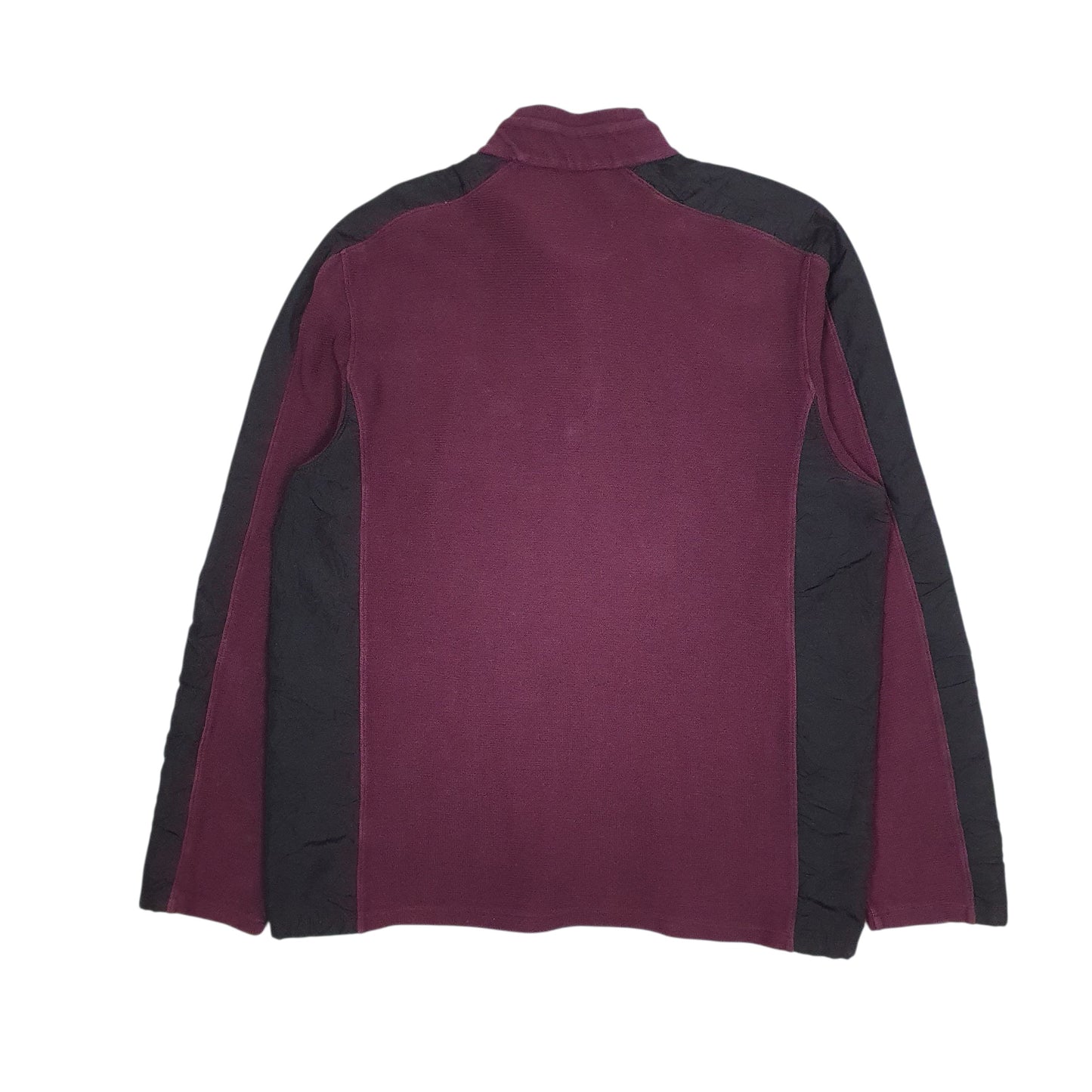 Mens Burgundy Calvin Klein  Quarter Zip Jumper