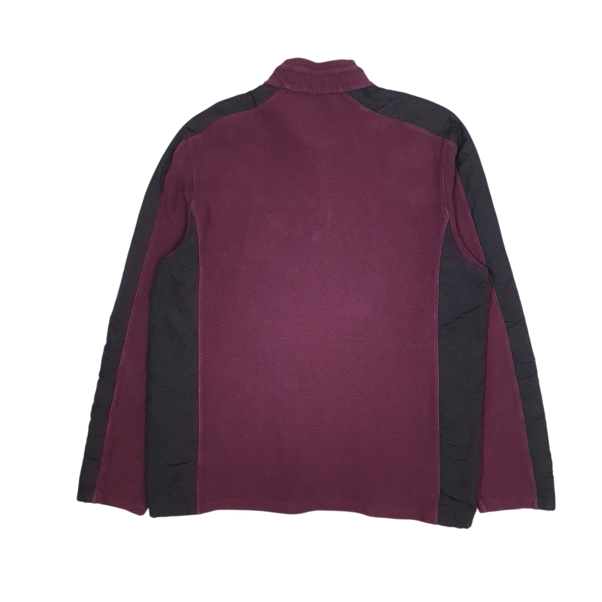Mens Burgundy Calvin Klein  Quarter Zip Jumper