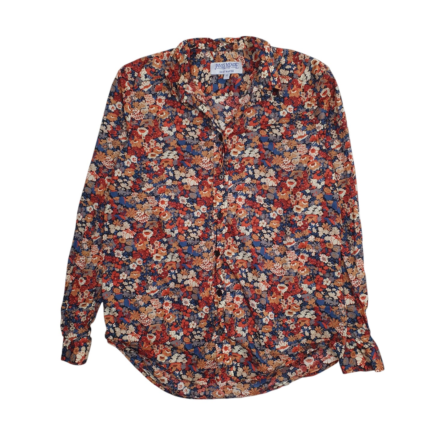 Womens Orange James Meade  Long Sleeve Shirt