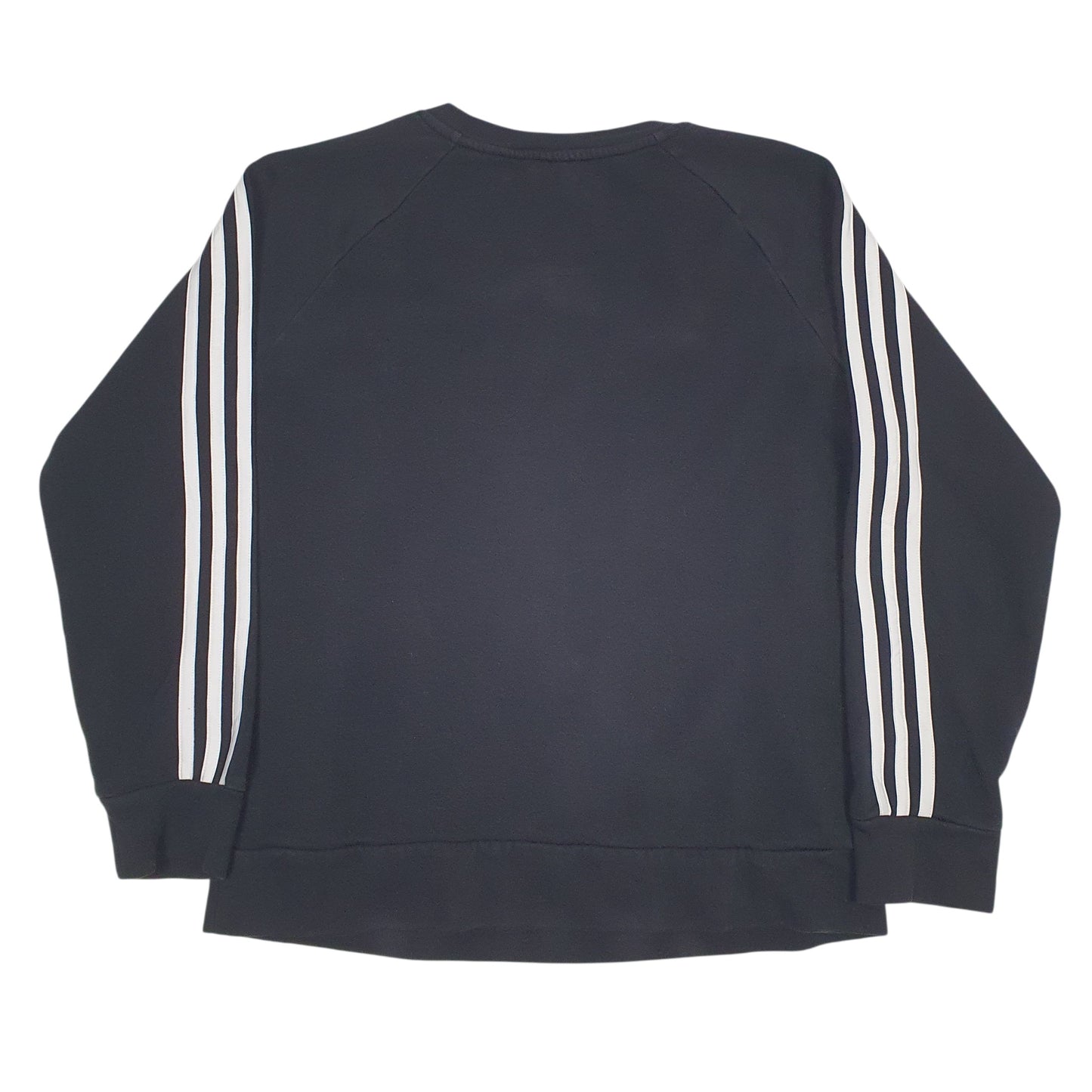 Womens Black Adidas  Crewneck Jumper