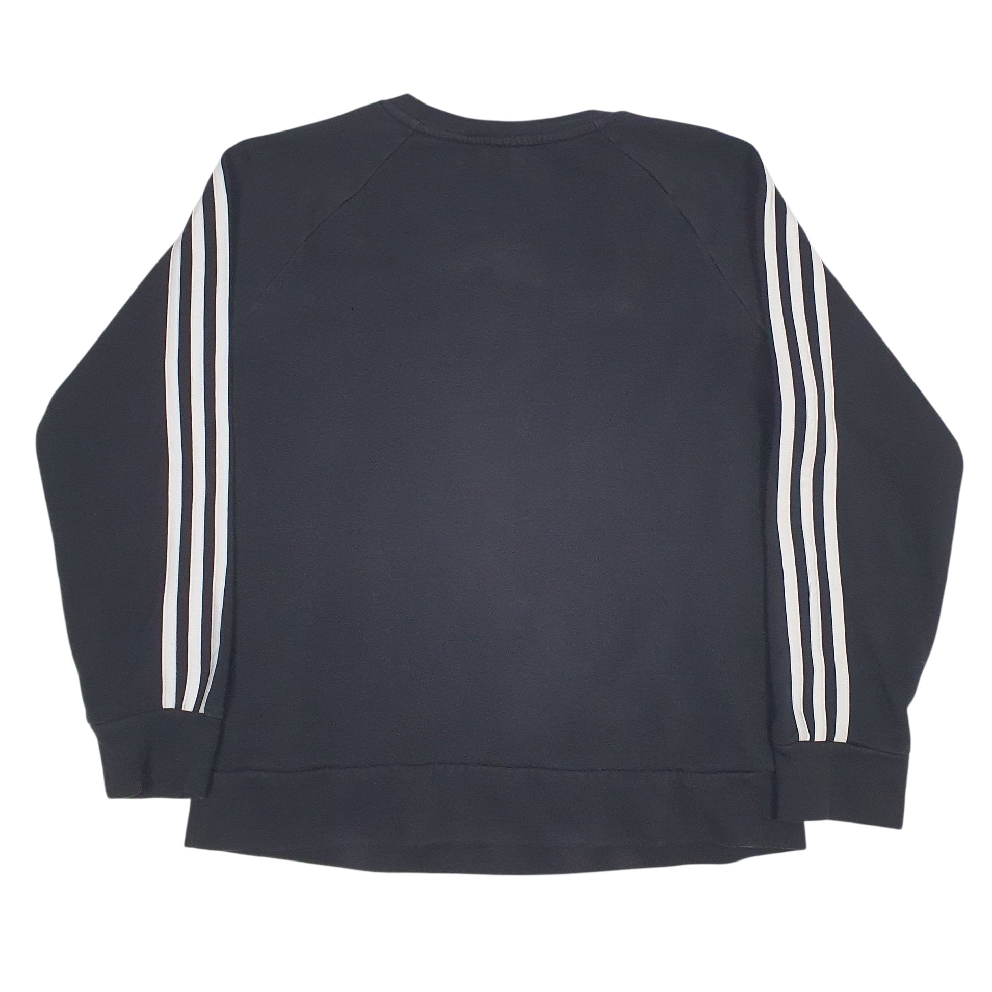 Womens Black Adidas  Crewneck Jumper