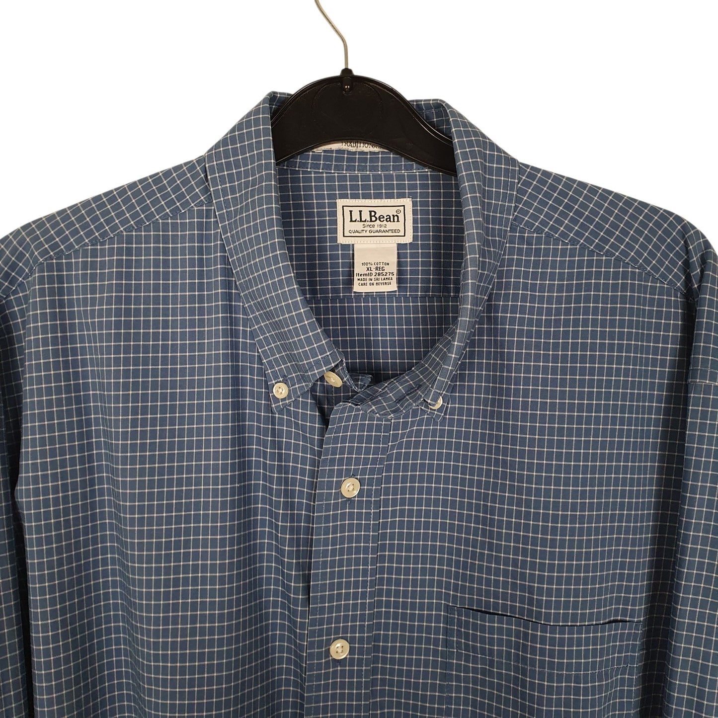 Mens Blue L.L.Bean   Shirt