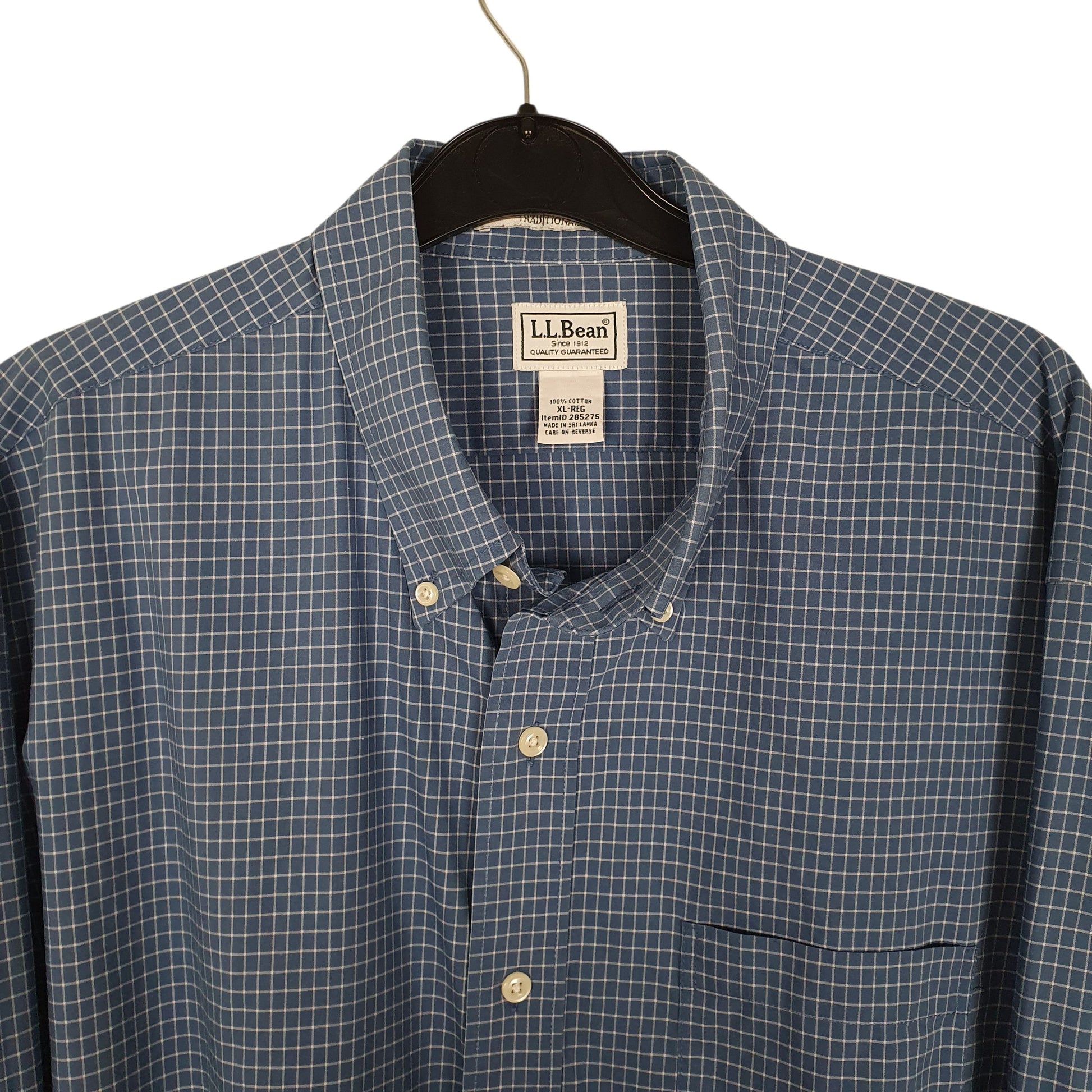 Mens Blue L.L.Bean   Shirt