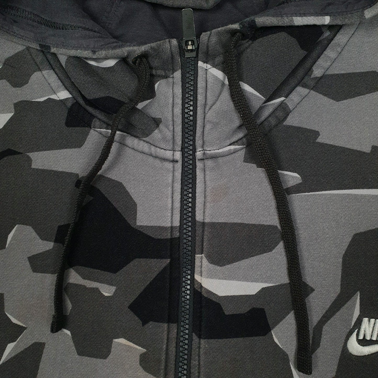 Mens Grey Nike Hoodie Full Zip Jumper