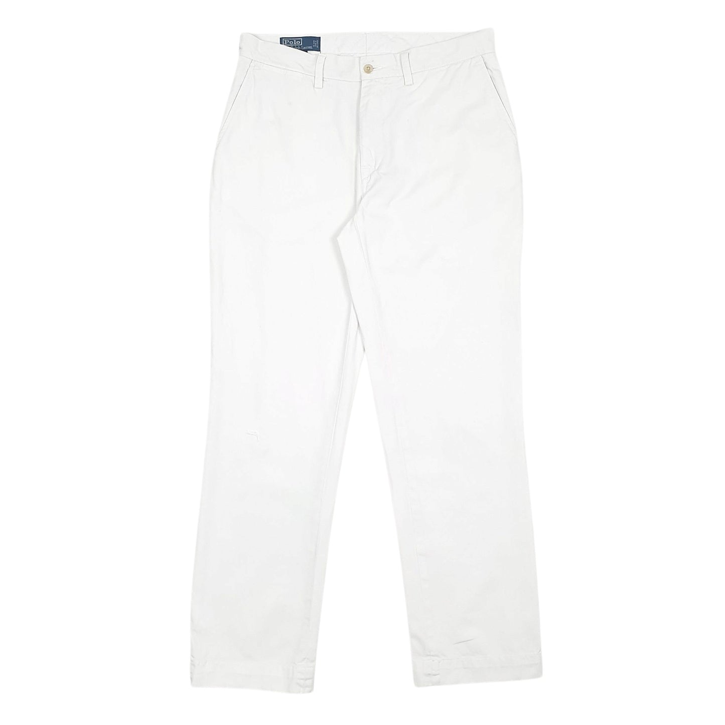 Mens White Polo Ralph Lauren Suffield Pant Vintage Chino Trousers