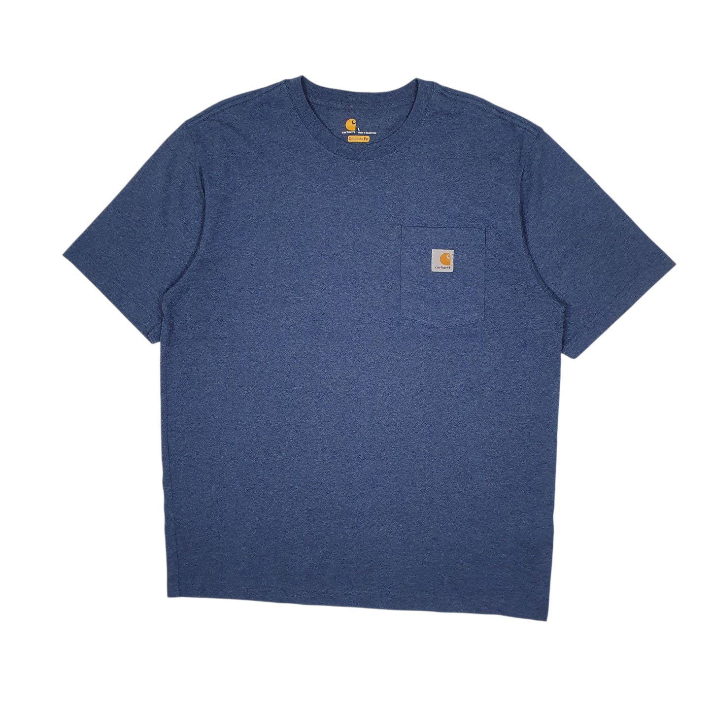 Mens Blue Carhartt  Short Sleeve T Shirt