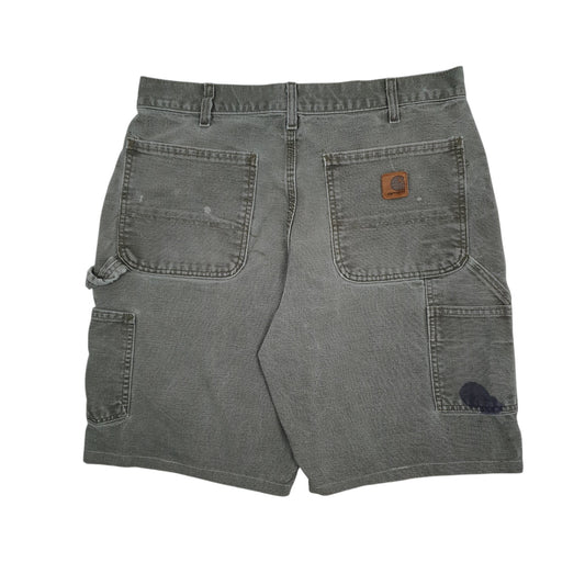 Mens Green Carhartt B11  Shorts