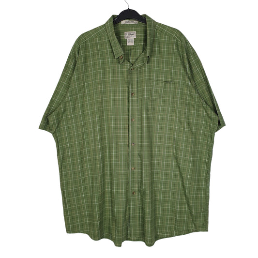 Mens Green L.L.Bean  Short Sleeve Shirt