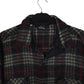 Mens Grey Woolrich Thick Flannel Plaid Shacket  Shirt