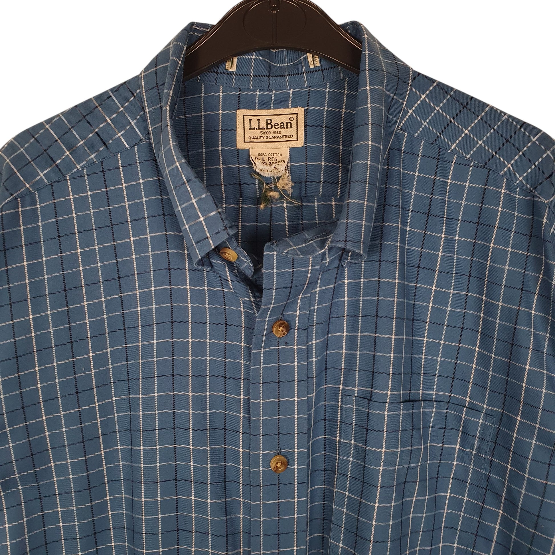 Mens Blue L.L.Bean   Shirt