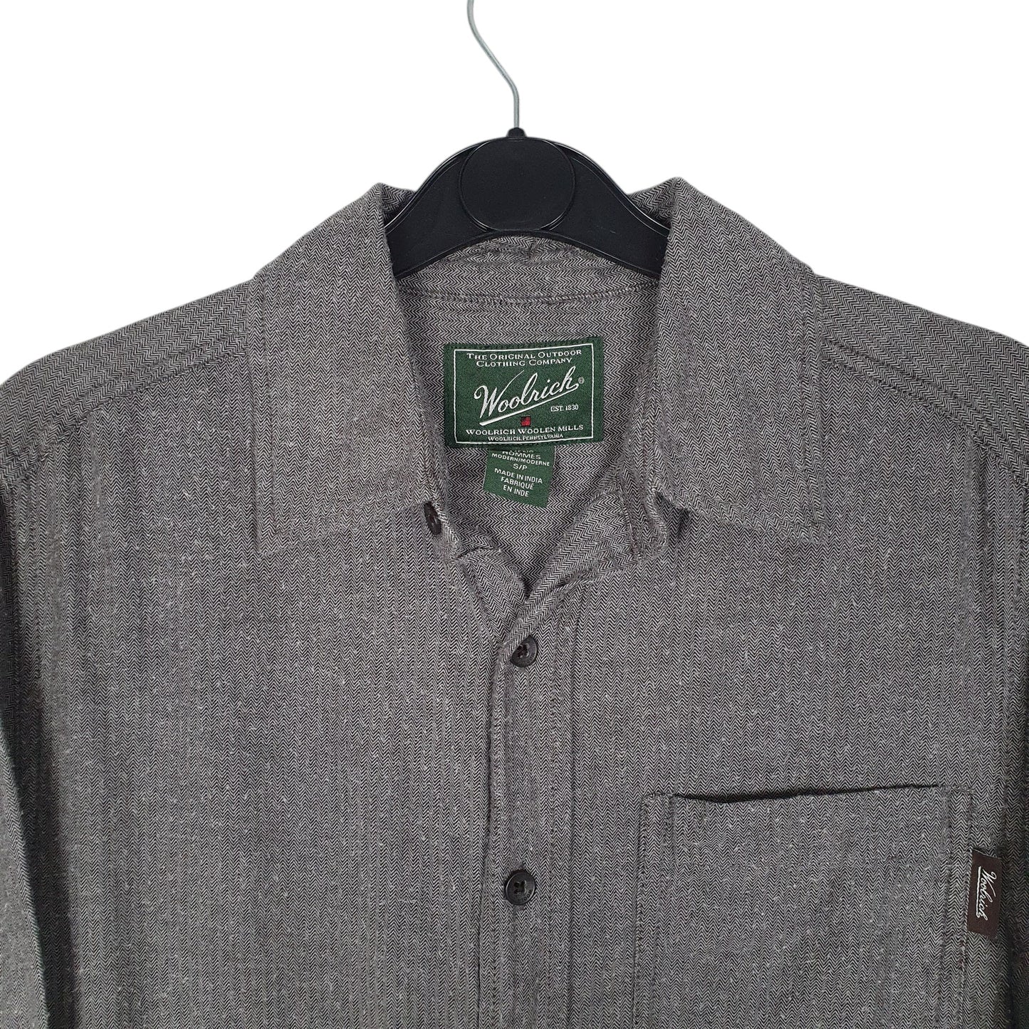 Mens Grey Woolrich   Shirt