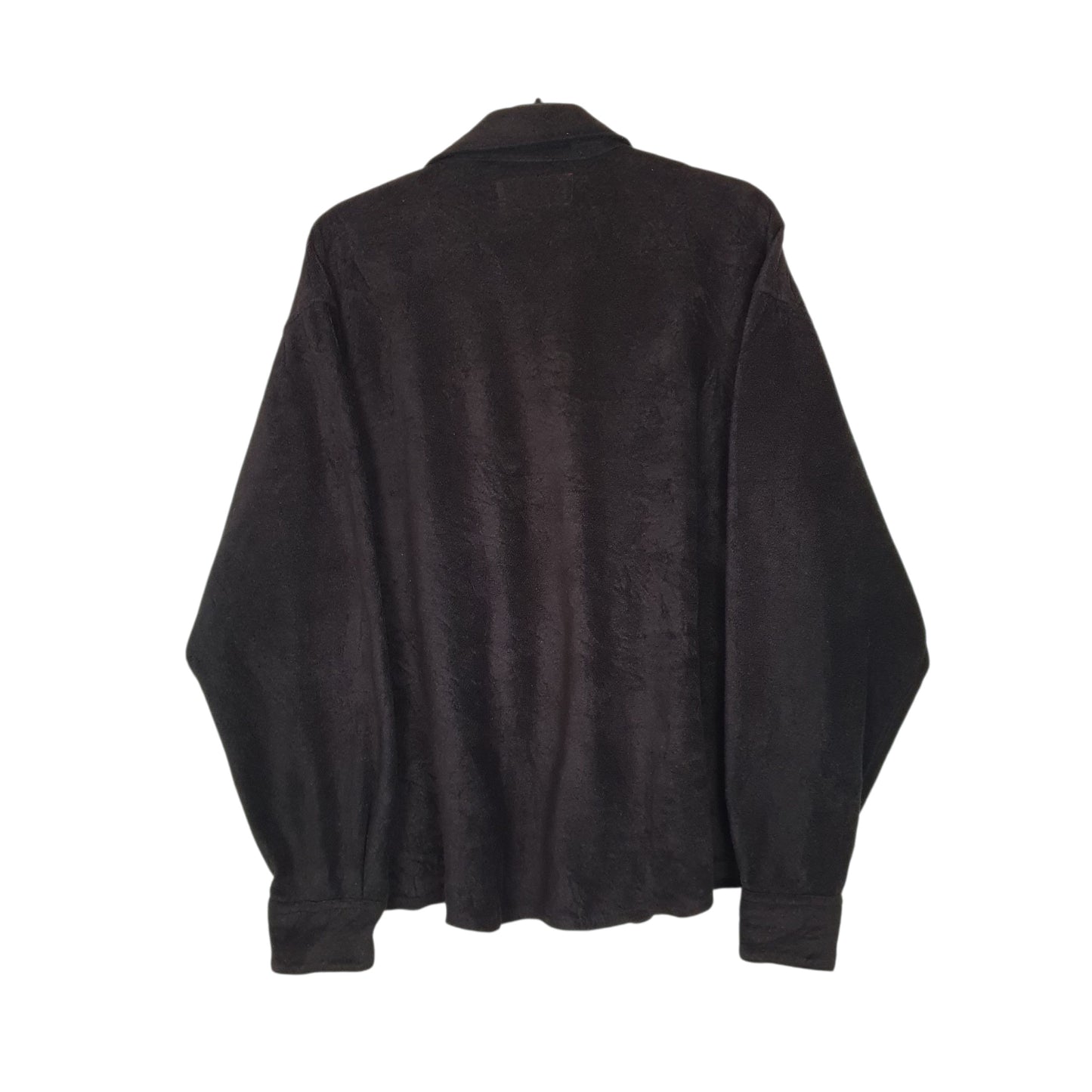 Mens Black Wrangler Fleece Shacket  Shirt