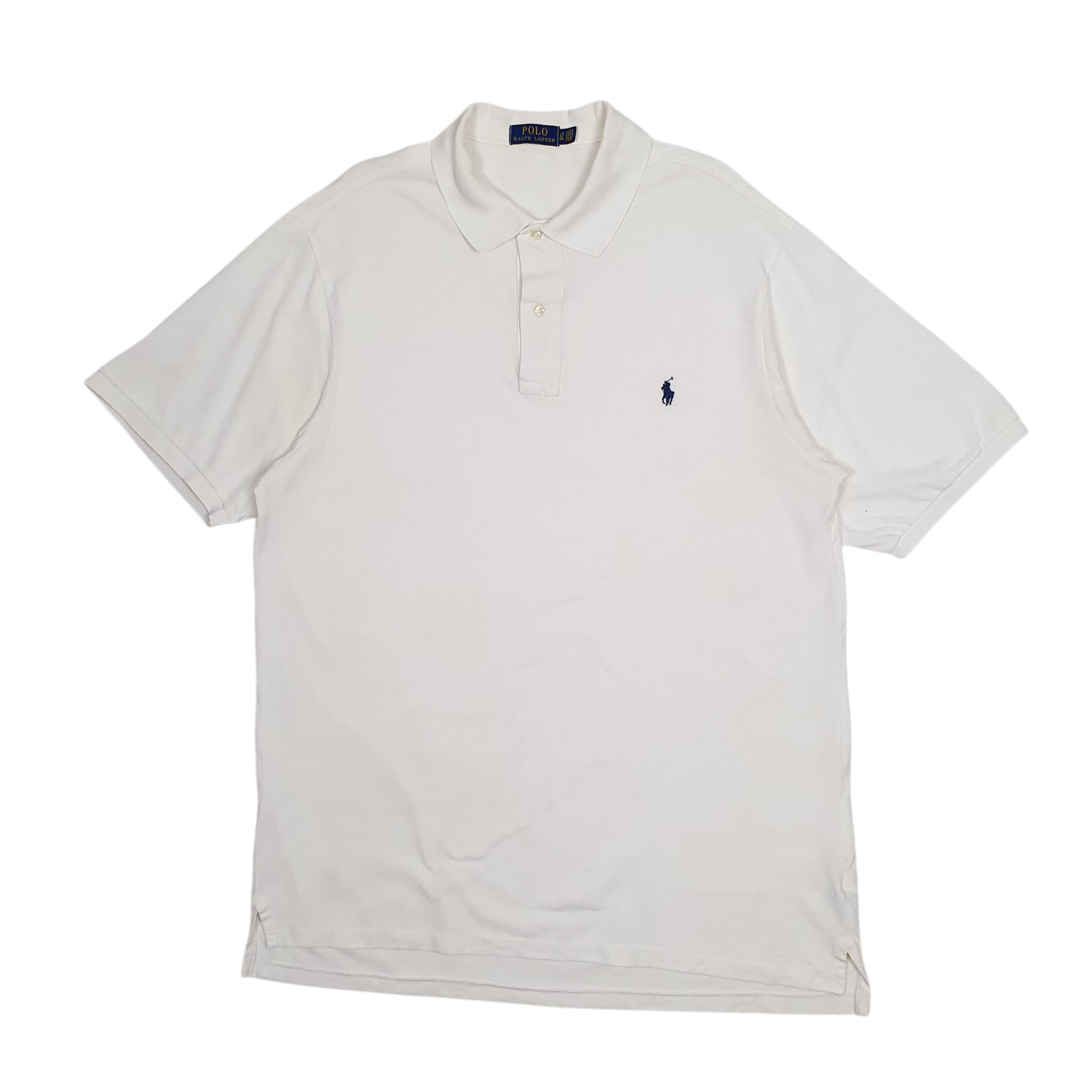 Mens White Polo Ralph Lauren  Short Sleeve Polo Shirt