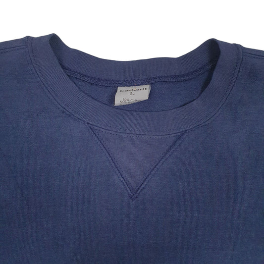Mens Navy Carhartt Vintage Crewneck Jumper